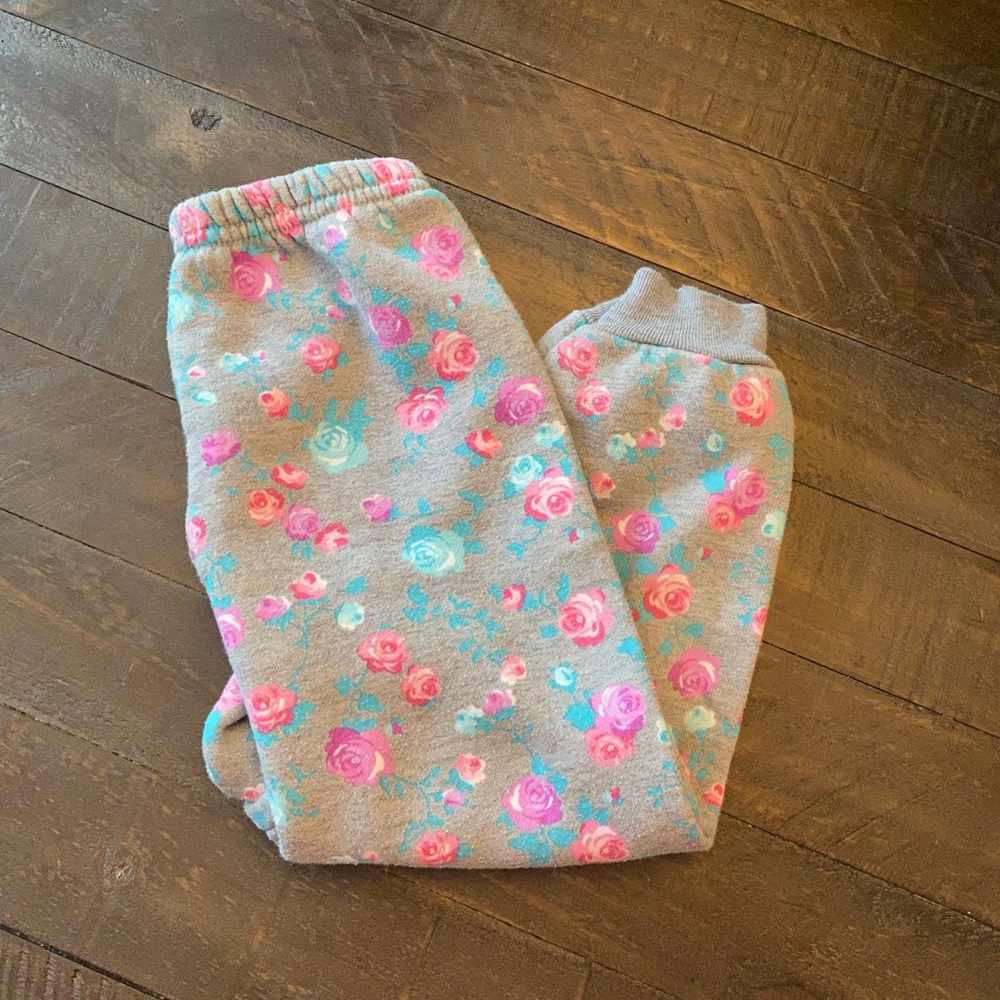 Garanimals Toddler Sweatpants with Flowers • Roses - Girls Sweat Pants Size 3T